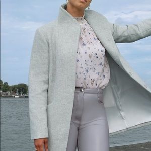 Wilfred Cocoon Coat - Heather Grey